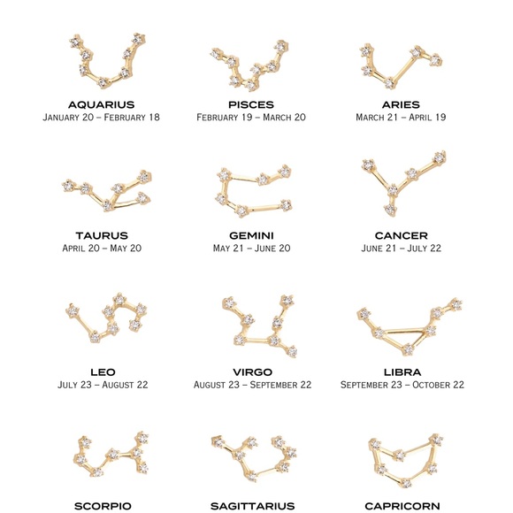 NWT Libra/Sagittarius Magal Jewelry Constellation 18” Necklace - Picture 6 of 6